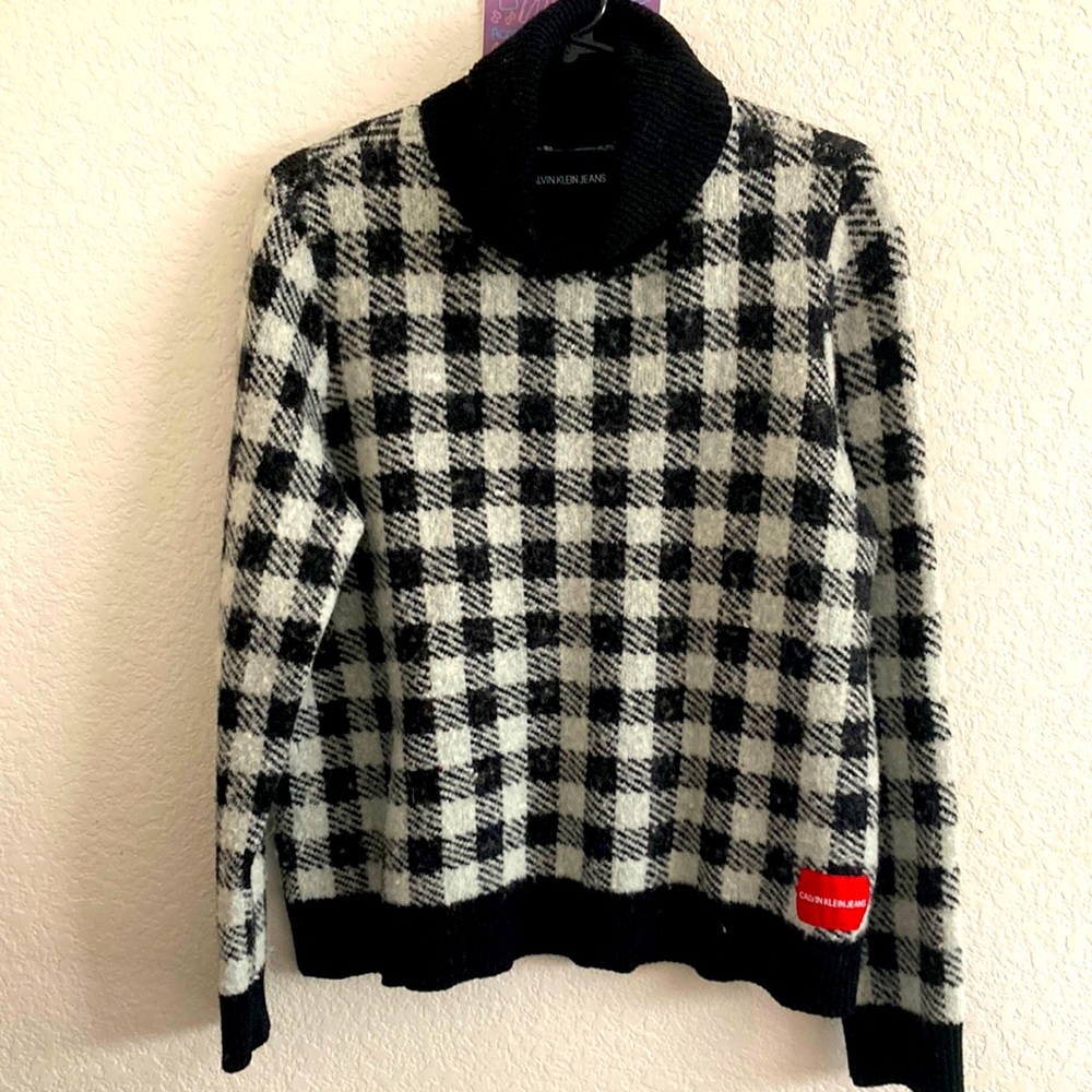 Calvin Klein Pullover Sweater Checkered